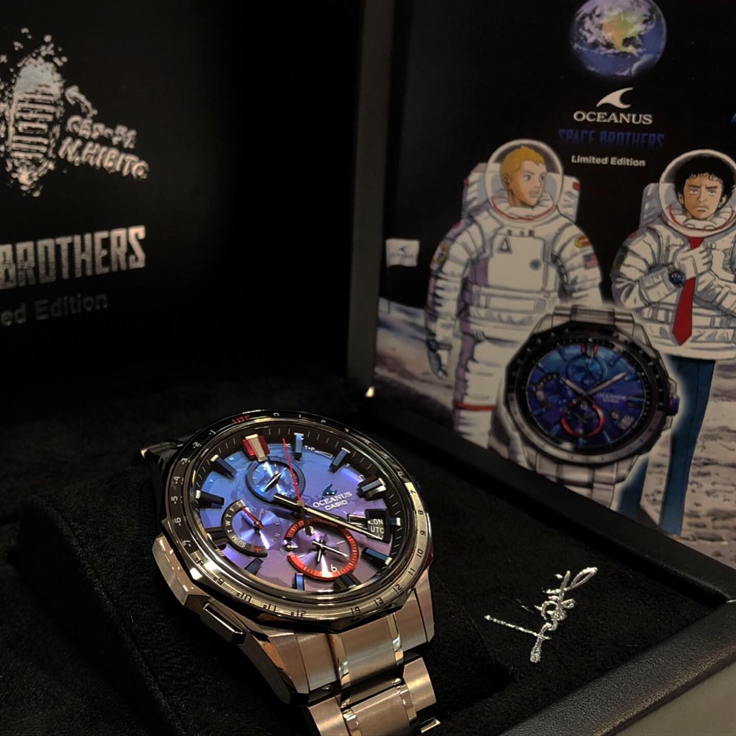 43,500円カシオ　オシアナス　宇宙兄弟コラボ時計